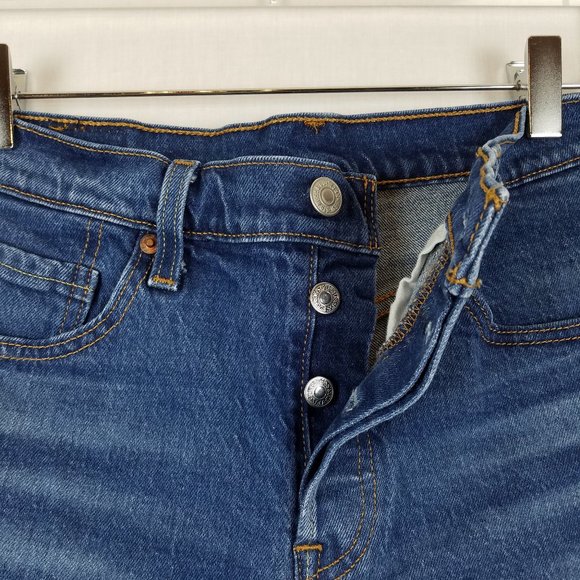 Levi's 501 Button Fly Cut Off's High Rise - 4 /27 - Picture 3 of 7
